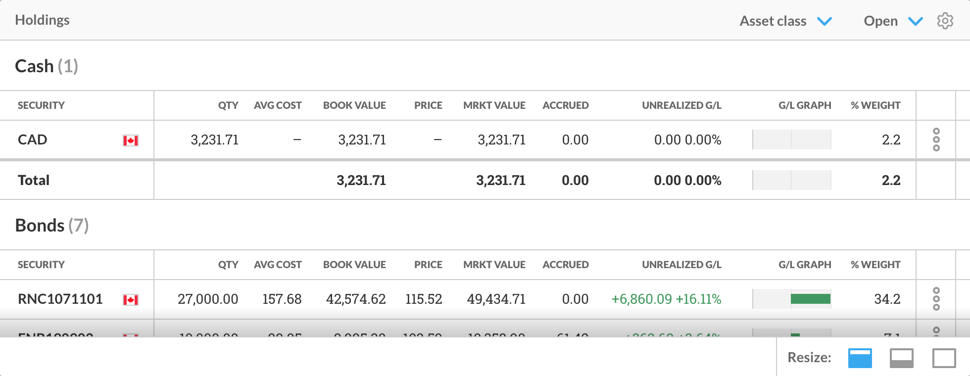Holdings